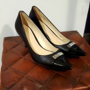 Coach Black Leather Heels